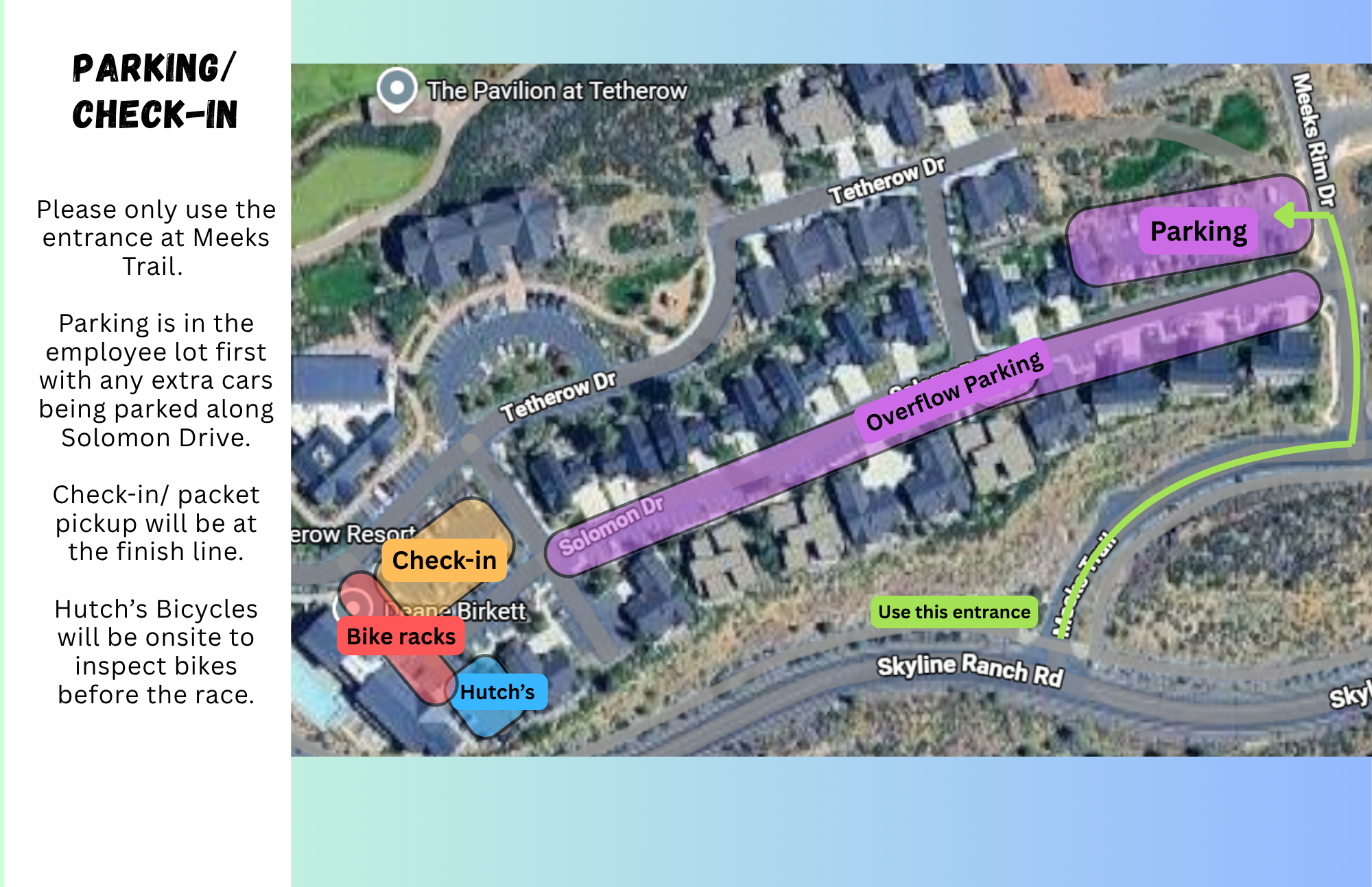 Parking and Check-In Map